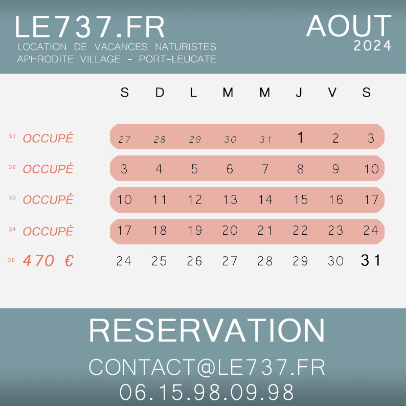 Reservation 737 aout2024
