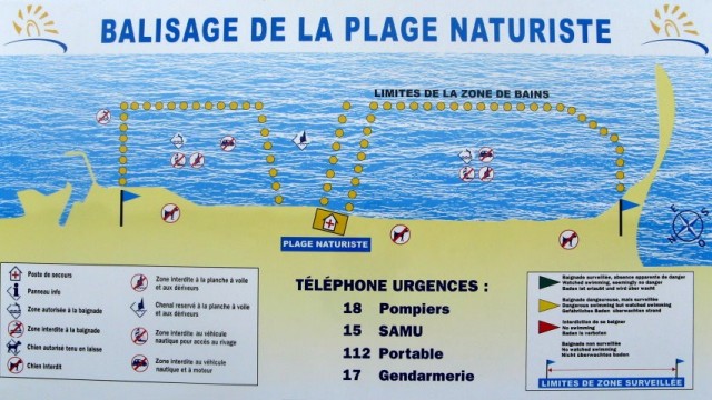 Balisage plage